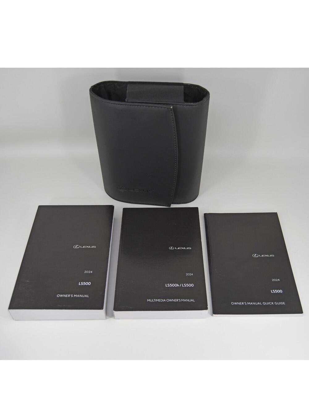 2024 Lexus LS 500 Owner's Manual User Guide Multimedia Quick with Black Case